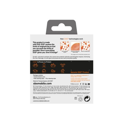 Szkło hartowane na wyspę aparatu do iPhone 16 Pro / 16 Pro Max D3O