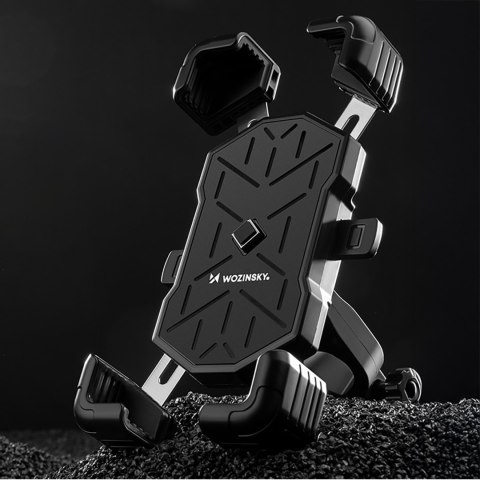 Uchwyt rowerowy na kierownicę do smartfona - czarny