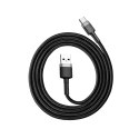 Wytrzymały elastyczny kabel przewód USB USB-C QC3.0 3A 1M czarno-szary