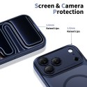 Etui pokrowiec na iPhone 17 Pro Magpeak Magsafe CC - granatowy mat