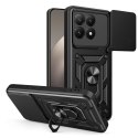 Etui pokrowiec z osłona obiektywu podstawką na Xiaomi 15T CamShield Pro - czarne