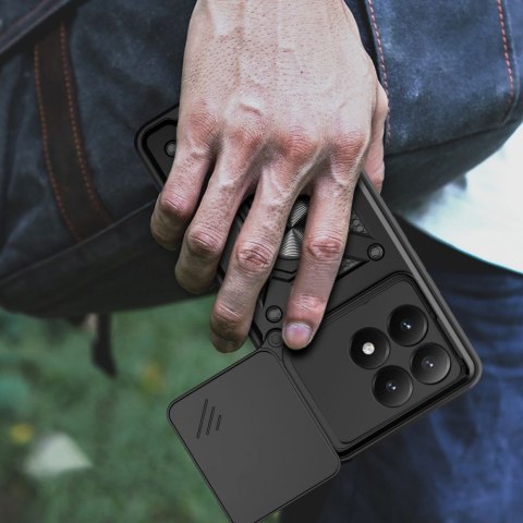 Etui pokrowiec z osłona obiektywu podstawką na Xiaomi 15T CamShield Pro - czarne