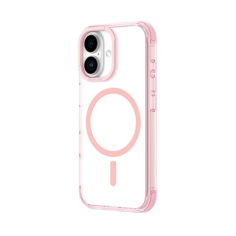 Etui silikonowe pokrowiec do iPhone 16 Omni Mag Case - ciemnoróżowe