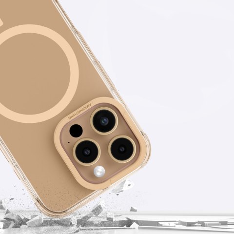 Etui silikonowe pokrowiec do iPhone 16 Pro Max Omni Mag Case - różowe złoto