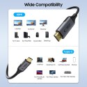 Kabel przewód USB-C - HDMI UltraBoost 60Hz 180cm - czarny