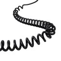 Ładowarka samochodowa USB-C z wbudowanym spiralnym kablem USB-C 30W - czarna