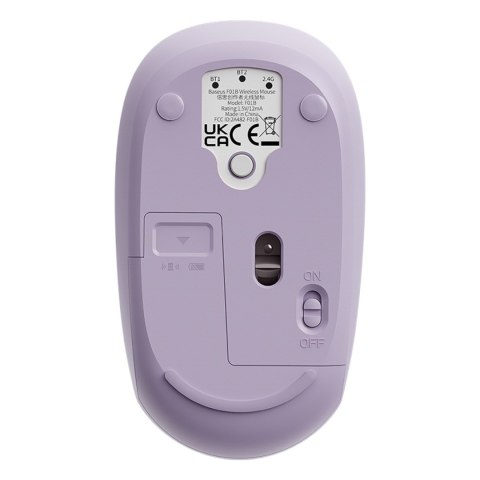 Myszka bezprzewodowa 3 tryby łączności 2.4GHz Bluetooth 3.0 5.0 F01B - fioletowa