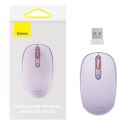 Myszka bezprzewodowa 3 tryby łączności 2.4GHz Bluetooth 3.0 5.0 F01B - fioletowa