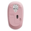 Myszka bezprzewodowa 3 tryby łączności 2.4GHz Bluetooth 3.0 5.0 F01B - różowa