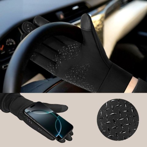 Rękawiczki z dotykowymi końcówkami M - czarne