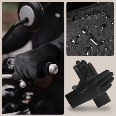 Rękawiczki z dotykowymi końcówkami M - czarne