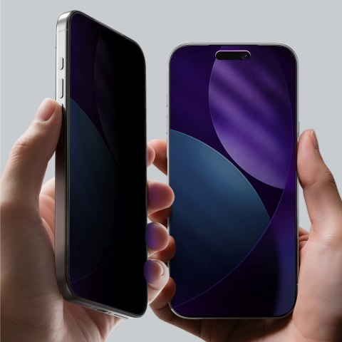 Szkło hartowane prywatyzujące na iPhone 17 Pro Max Titan Privacy FusionFilter 7