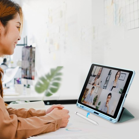 Etui case z podstawką miejscem na rysik na iPad Air M3 11'' - niebieskie