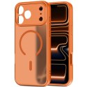 Etui pokrowiec na iPhone 17 Pro Max BasicMag MagSafe - pomarańczowe