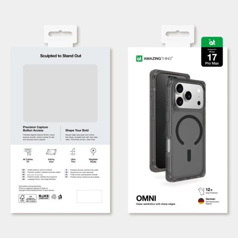 Etui pokrowiec na iPhone 17 Pro Max Omni MagSafe - czarne