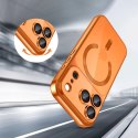 Etui pokrowiec na iPhone 17 Pro MagFlex MagSafe - przezroczysto-pomarańczowe