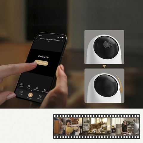 Kamera wewnętrzna do monitoringu 2K IR Wi-Fi Bluetooth - biała