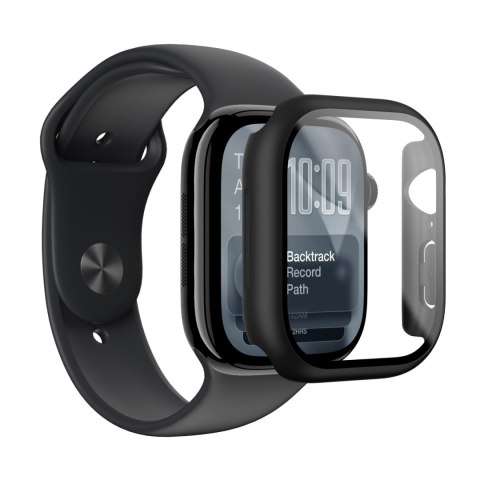 Szkło ochronne z etui na Apple Watch Series 11 42 mm Radix - czarne