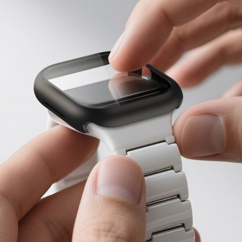 Szkło ochronne z etui na Apple Watch Series 11 42 mm Radix - czarne