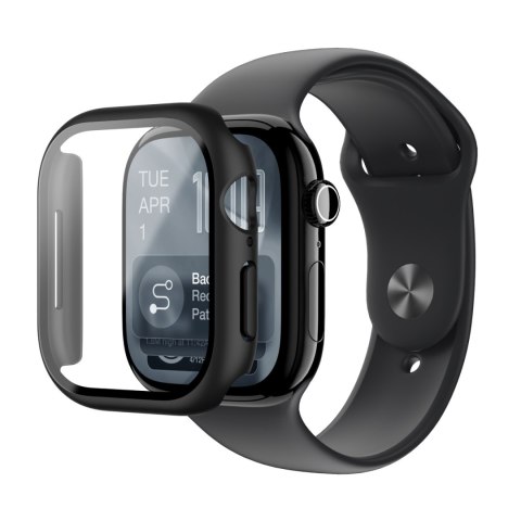 Szkło ochronne z etui na Apple Watch Series 11 46 mm Radix - czarne