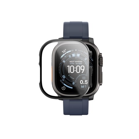 Szkło ochronne z etui na Apple Watch UItra 3 49 mm Radix - czarne