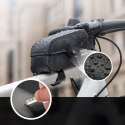 Torba rowerowa na ramę wodoodporna z magnetycznym zapięciem 0.9L - czarna