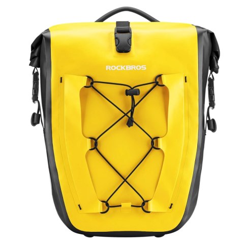 Torba sakwa rowerowa wodoodporna 25-32L - żółta