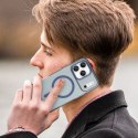 Etui case na iPhone 17 Pro Max Magnetic Abrasive MagSafe - matowe niebieskie