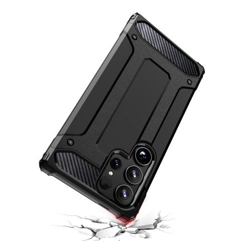 Etui pancerny hybrydowy pokrowiec na Samsung Galaxy S25 Ultra Hybrid Armor - czarny