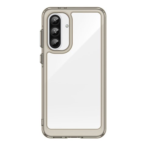 Etui pokrowiec z elastyczną ramką do Samsung Galaxy A36 Outer Space Case - przezroczysto czarny