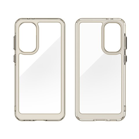 Etui pokrowiec z elastyczną ramką do Samsung Galaxy A36 Outer Space Case - przezroczysto czarny