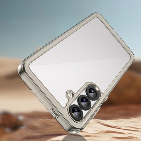 Etui pokrowiec z elastyczną ramką do Samsung Galaxy A36 Outer Space Case - przezroczysto czarny