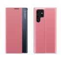 Etui pokrowiec z klapką i podstawką do Samsung Galaxy S24 FE New Sleep Case - różowy