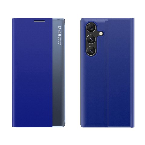 Etui pokrowiec z klapką podstawką na Samsung Galaxy A36 New Sleep Case - niebieski