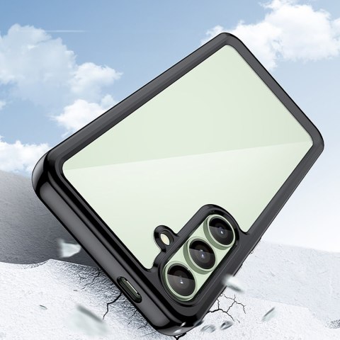 Etui silikonowe z żelową ramką do Samsung Galaxy S24 FE Outer Space Case - czarny