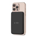 Powerbank bezprzewodowy 10000 mAh USB-A USB-C 15W - czarny