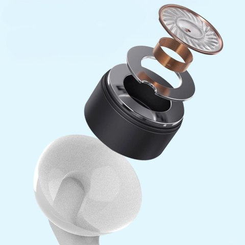 Słuchawki przewodowe dokanałowe X3+ USB-C - białe