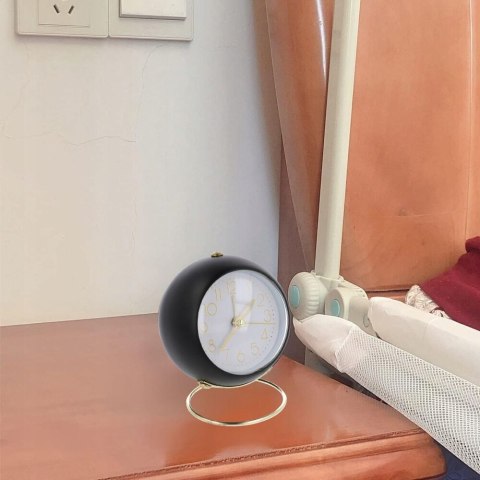 Budzik zegar na złotej podstawce tradycyjny retro elegancki O10 PID5073