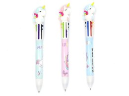 Długopis 6- kolorów wielokolorowy JEDNOROŻEC