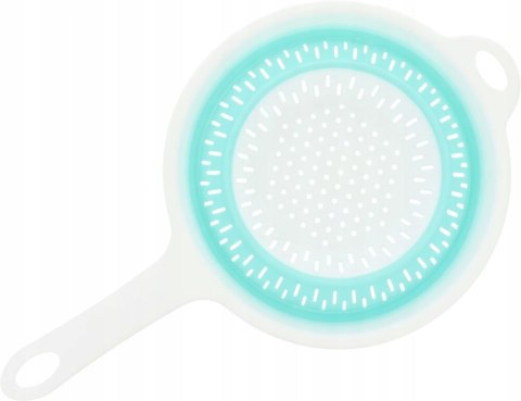 Durszlak składany z rączką cedzak sitko ociekacz silikonowy z uchwytem S5 PID0979