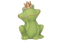 Figurka ceramiczna żaba z koroną 11,5x7,5x17cm