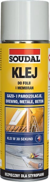 KLEJ KONTAKTOWY W SPRAYU DO FOLII I MEMBRAN 500ML. SOUDAL