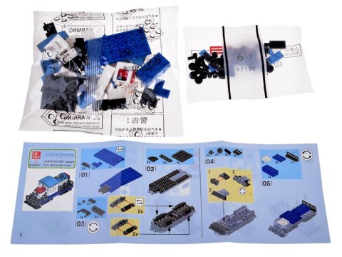 Klocki konstrukcyjne MINITRAIN - różne modele z serii: mini pociąg ZA5759