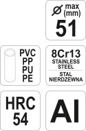 OBCINAK DO RUR PCV FI MAX 51 MM YATO