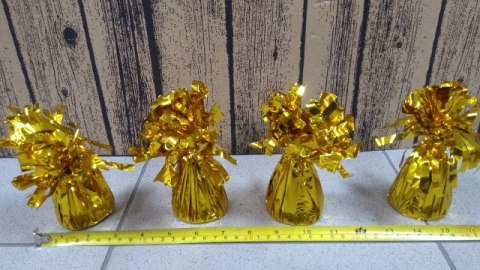 Obciążnik/ciężarek do balonów 4szt. ZŁOTE | CZ1-019