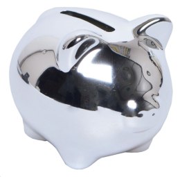 Skarbonka 8cm ŚWINKA SREBRNA 2765