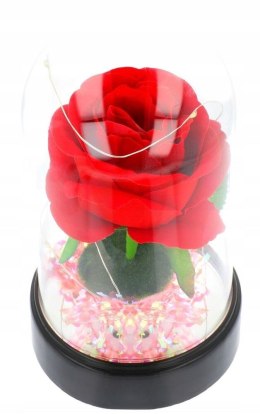 Wieczna róża w szkle świecąca led pudełko prezent walentynki dzień kobiet PID1485