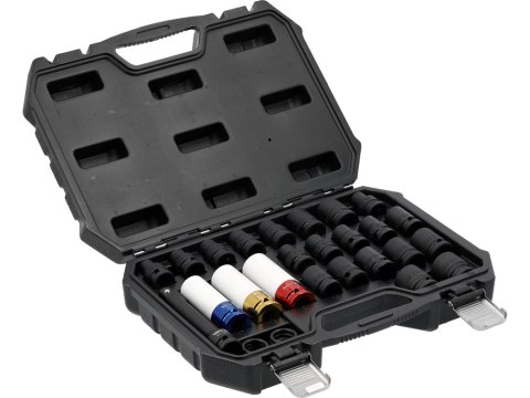 ZESTAW NASADEK UDAROWYCH 1/2' 24 SZT. YATO