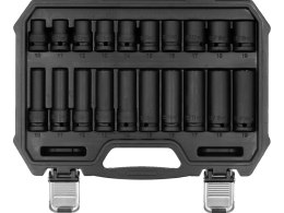 ZESTAW NASADEK UDAROWYCH KRÓTKIE+DŁUGIE 1/2' 10-19MM, 20SZT. YATO