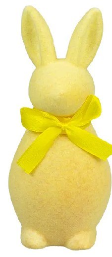 Zając flokowany 14 x 6cm mix kolor WN8471